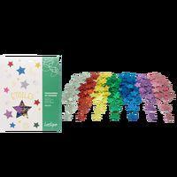 Lot de 500 formes étoiles en mousse pailletée adhésives