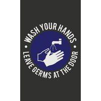 Tapis imprimé Washable Wash hands - Anglais.