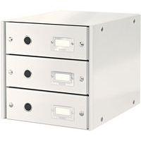 Lot de 3 Bloc de classement Leitz Click & Store, 3 tiroirs Blanc - Image principale