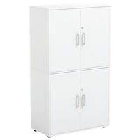 Armoire Inge  4 étagères dont 4 portes blanc  serrure-Inge H160-MIRPLAY School - Image principale