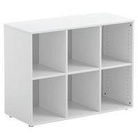 Armoire Jane 3 colonnes avec 6 cases blanc-MIRPLAY School - Image principale