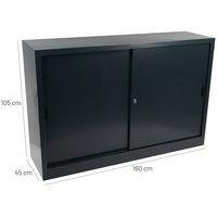 Armoire à monter porte coulissante - Basse - L 160 cm - Manutan Expert thumbnail image 9