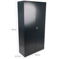 Armoire haute à portes battantes à monter - Largeur 100 cm - Manutan Expert thumbnail image 11