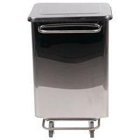Conteneur mobile à pédale anti-feu inox brillant 70 L - Manutan - Image 2