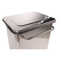 Conteneur mobile à pédale anti-feu inox brillant 70 L - Manutan - Image 4