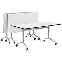 Table pliante Alufloopavec plateau blanc mat. 1600x800 mm - Image principale