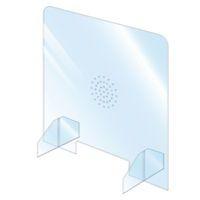 Ecran de protection : passe document et hygiaphone 65 x 65 cm - Image principale