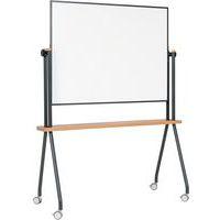 Tableau blanc magnetique mobile pivotant en céramic thumbnail image 5