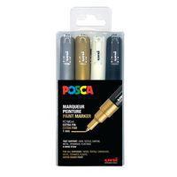 Set 4 marqueurs PC1MC pointe extra fine couleurs assorties - Posca thumbnail image