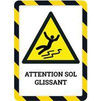 Lot de 2 cadre magneto securite magnetique A4 jaune/noir thumbnail image 4