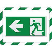 Lot de 2 cadre magneto securite magnetique A4 vert/blanc thumbnail image 2