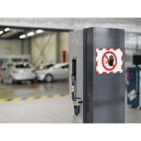 Lot de 2 cadre magneto securite magnetique A4 rouge/blanc - Image 3