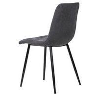 Lot de 4 chaises Xéna gris foncé - Image 3