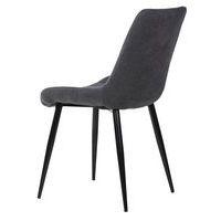 Lot de 4 chaises Mila gris foncé - Image 3