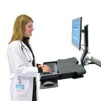 Bras ergonomique StyleView Combo assis-debout avec plan de travail - Ergotron thumbnail image 6