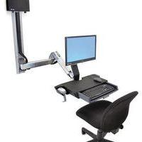Station murale StyleView Combo assis-debout avec plan de travail - Ergotron thumbnail image 3