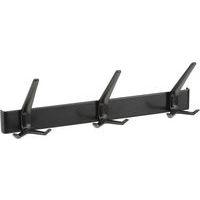 Portemanteau mural 3 patères Noir mat - Image principale