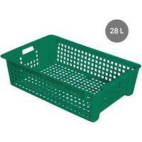 Caisse empilable emboîtable ajourée - GILAC, Coloris : Vert thumbnail image 2