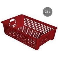 Caisse empilable emboîtable ajourée - GILAC, Coloris : Bordeaux thumbnail image 2