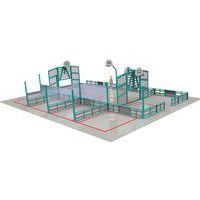 Espace multisports Pitch'One R6S à 6 aires - 14,90 x 11,20 m - peint - Image principale