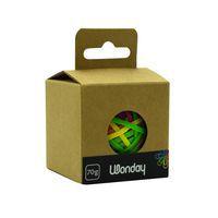 Boule 70 g élastiques larges en couleurs fluo assorties 38x3 mm - Image 2