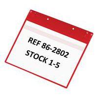 5 Pochette d'identification Neodyme Paysage - rouge - Tarifold A4 - Image principale