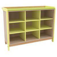 Meuble de déshabillage 9 cases sans portes Lili coloris vert - Image principale