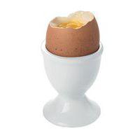 Coquetier sur pied en porcelaine blanc - Image principale