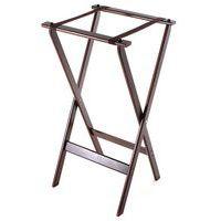 Porte plateau pliant en bois et nylon marron - Image principale