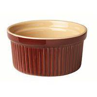 Ramequin à côte en porcelaine 17cl marron - Image principale