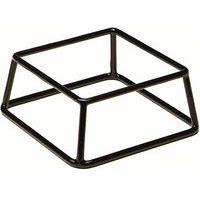 Support saladier en zinc 18x18x8 cm noir - Image principale