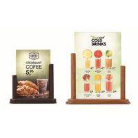 Porte affiche de table en bois A5 - Image principale