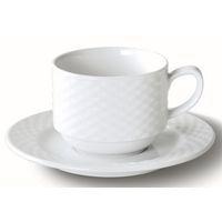 Sous-tasse thé en porcelaine ø16 cm blanc-Polo - Image principale
