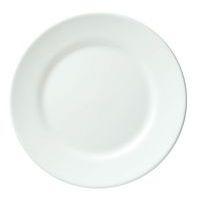 Assiette plate en verre trempé ø23,5 cm blanc-Restaurant-Arcoroc - Image principale