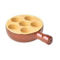 Poêlon à escargots 6 trous en porcelaine émaillée ø12 cm -Terroir - Image principale