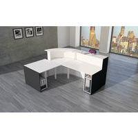 Banque d'accueil compact Bari Blanc Module d'accueil Gauche thumbnail image 2