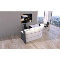 Banque d'accueil compact Bari Blanc Module d'accueil Gauche thumbnail image 3