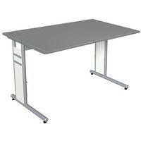 Bureau droit 120 cm Graphite Form 4 - Image principale