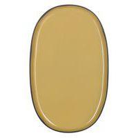 Assiette ovale en porcelaine curcuma-Caractere-Revol - Image principale