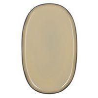 Assiette ovale en porcelaine muscade-Caractere-Revol - Image principale