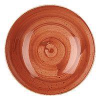 Assiette creuse en porcelaine ø24,8 cm terracota-Stonecast-Churchill - Image principale