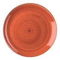 Assiette plate en porcelaine ø26 cm terracota-Stonecast-Churchill - Image principale