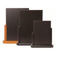 Ardoise de table en bois 23x20x6 cm base noir-Elegante - Image principale