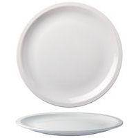 Assiette plate en porcelaine ø24 cm blanc-Romus - Image principale