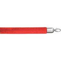 Corde velour en inox/argenté