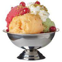 Coupe à dessert en verre sodocalcique