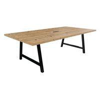 Table réunion cohésion avec bloc électrique pieds métal Buronomic - Image 5