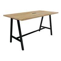 Table réunion haute cohésion avec bloc électrique pieds métal Buronomic thumbnail image 6