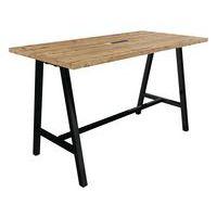Table réunion haute cohésion avec bloc électrique pieds métal Buronomic thumbnail image 2