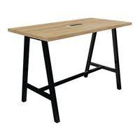 Table réunion haute cohésion avec bloc électrique pieds métal Buronomic thumbnail image 7